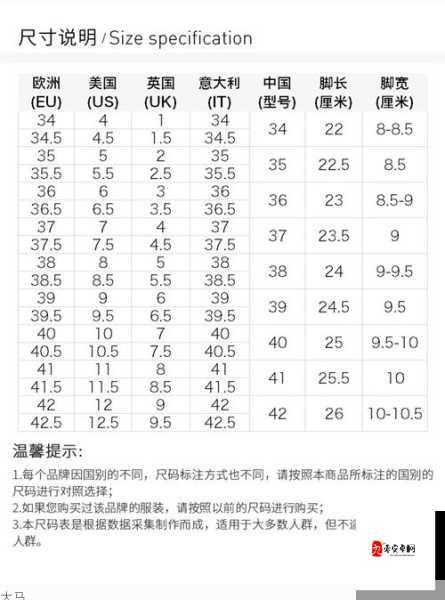 跨尺码选LV鞋，欧日美标准怎样对应？